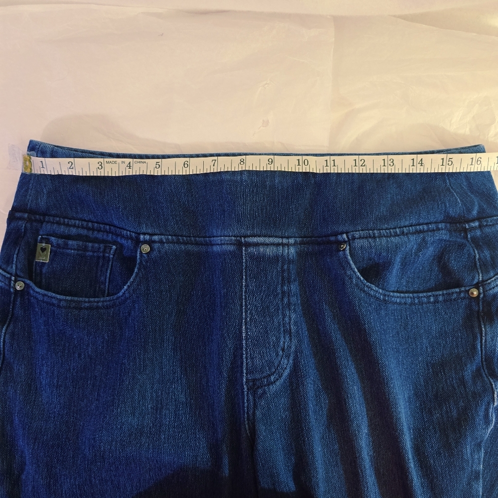Belle By Kim Gravel Flexibelle #A460167 Curve Belle Twilight Wash Jeans Sz 14 - Picture 8 of 12